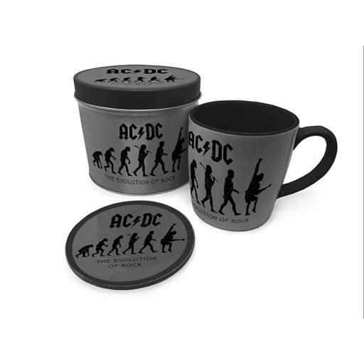 AC/DC The Evolution of Rock Mug & Coaster In Tin