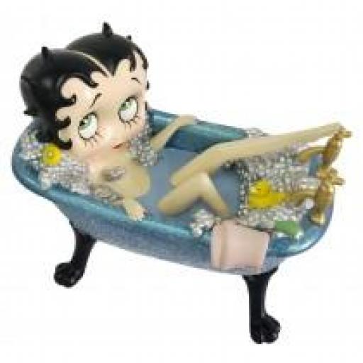 Betty Boop in Blue Glitter Bath Tub 17.5cm